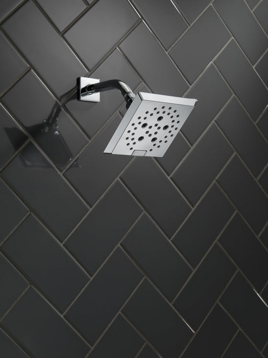 Delta Universal Showering Components 52664 H2OKINETIC 5-Setting Angular Modern Raincan Shower Head