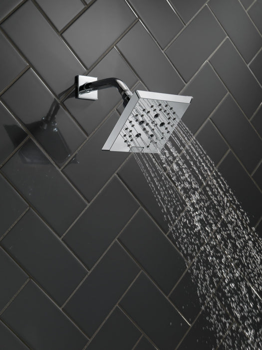 Delta Universal Showering Components 52664 H2OKINETIC 5-Setting Angular Modern Raincan Shower Head