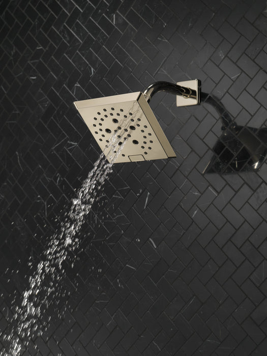 Delta Universal Showering Components 52664 H2OKINETIC 5-Setting Angular Modern Raincan Shower Head