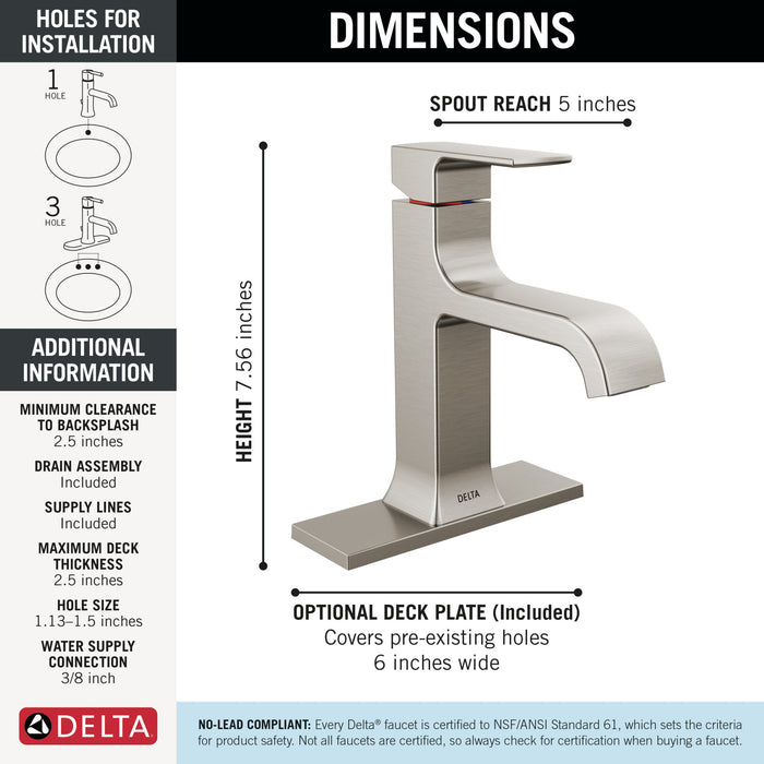 Delta Velum 539 Single Handle Bathroom Faucet
