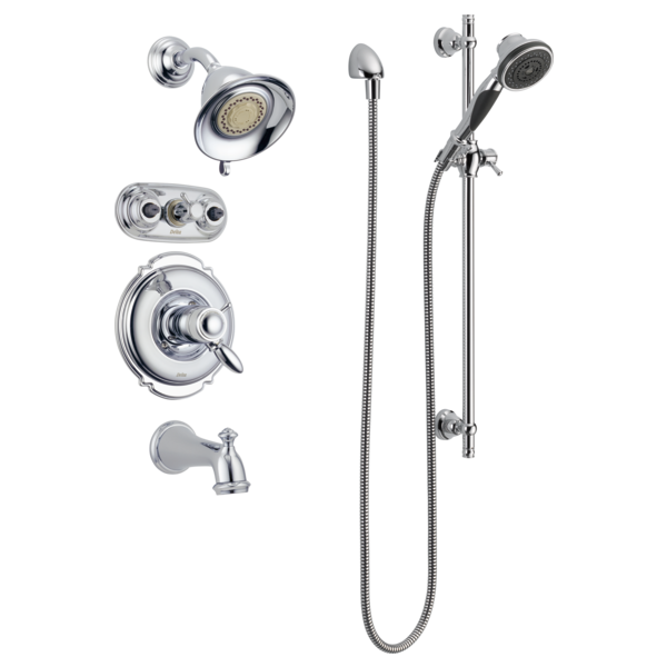 Delta 57021 Premium 3-Setting Slide Bar Hand Shower