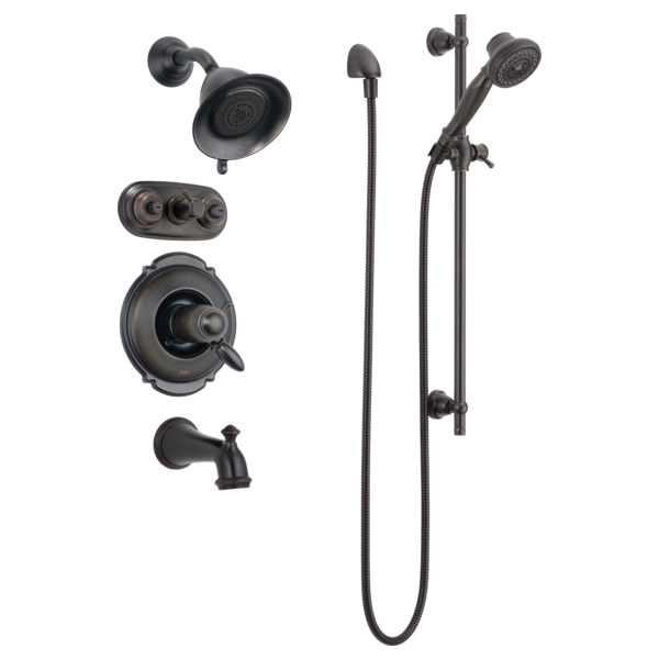 Delta 57021 Premium 3-Setting Slide Bar Hand Shower