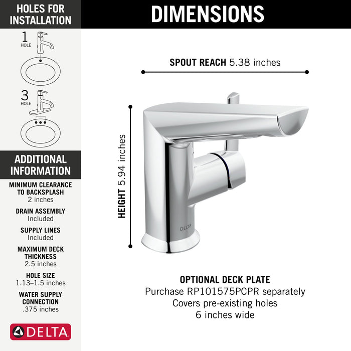 Delta Galeon 572 Single Handle Bathroom Faucet