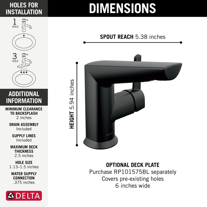 Delta Galeon 572 Single Handle Bathroom Faucet
