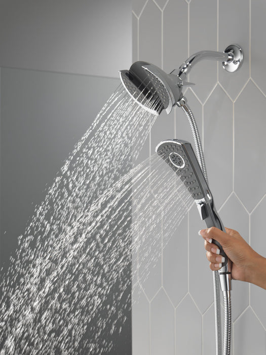 Delta Universal Showering Components 58467 In2ition 4-Setting Two-in-One Shower