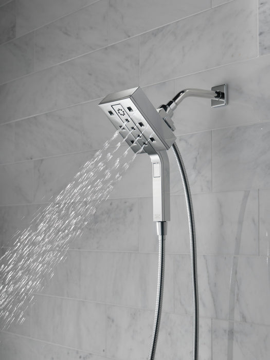 Delta Universal Showering Components 58473 H2OKINETIC In2ition 4-Setting Two-in-One Shower