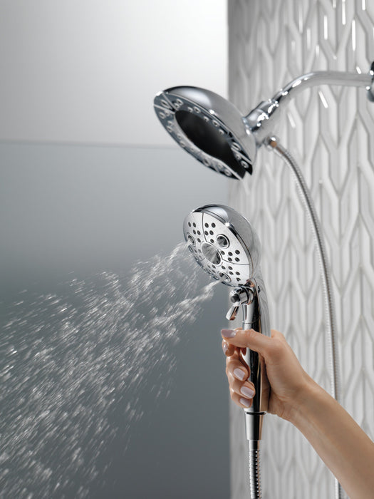 Delta Universal Showering Components 58480 H2OKINETIC In2ition 5-Setting Two-in-One Shower