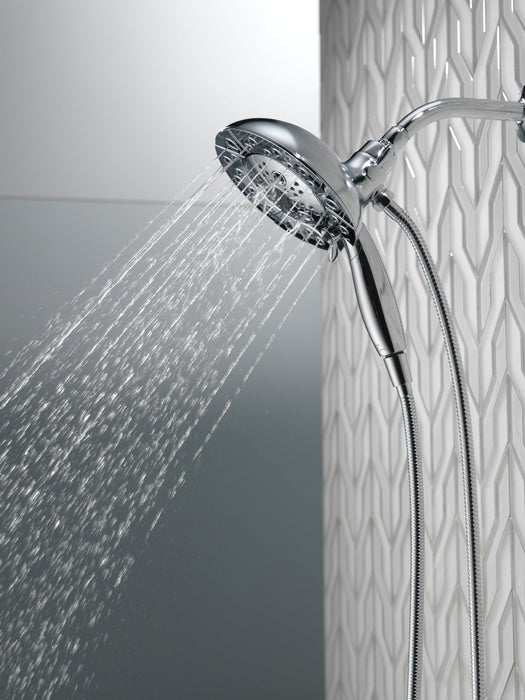 Delta Universal Showering Components 58480 H2OKINETIC In2ition 5-Setting Two-in-One Shower