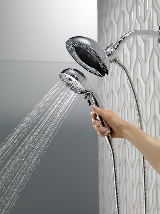 Delta Universal Showering Components 58480 H2OKINETIC In2ition 5-Setting Two-in-One Shower
