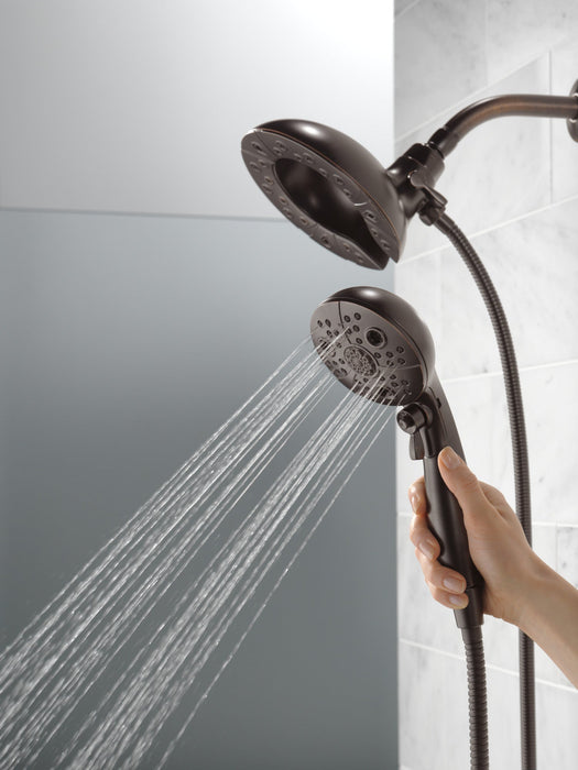 Delta Universal Showering Components 58480 H2OKINETIC In2ition 5-Setting Two-in-One Shower