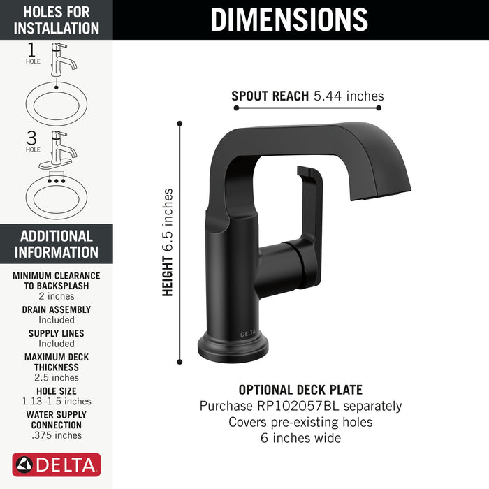Delta Tetra 589SH Single Handle Bathroom Faucet