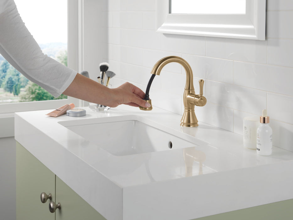 Delta Cassidy 597 Single Handle Pull Down Bathroom Faucet