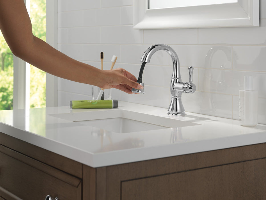 Delta Cassidy 597 Single Handle Pull Down Bathroom Faucet