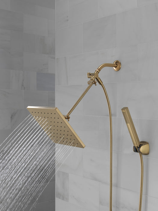 Delta Universal Showering Components 75527 10 inch Raincan Shower Head & Hand Held Combo with Adjustable Extension Arm