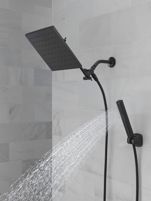 Delta Universal Showering Components 75527 10 inch Raincan Shower Head & Hand Held Combo with Adjustable Extension Arm