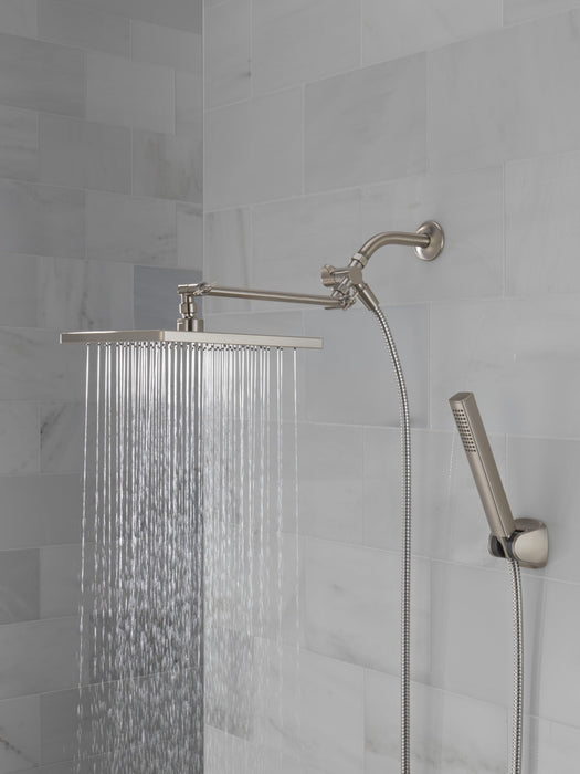 Delta Universal Showering Components 75527 10 inch Raincan Shower Head & Hand Held Combo with Adjustable Extension Arm