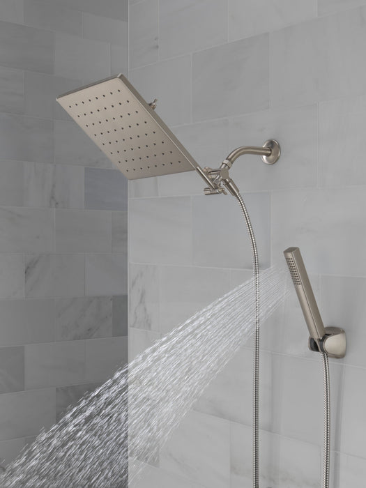 Delta Universal Showering Components 75527 10 inch Raincan Shower Head & Hand Held Combo with Adjustable Extension Arm