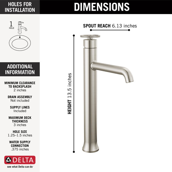 Delta Trinsic 758 Single Handle Vessel Bathroom Faucet