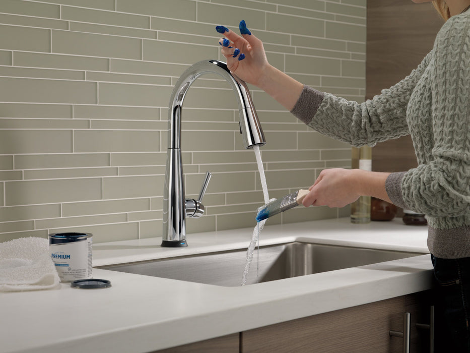 Delta Essa 9113TV VoiceIQ Single Handle Pull-Down Faucet with TouchTouch 2O Technology