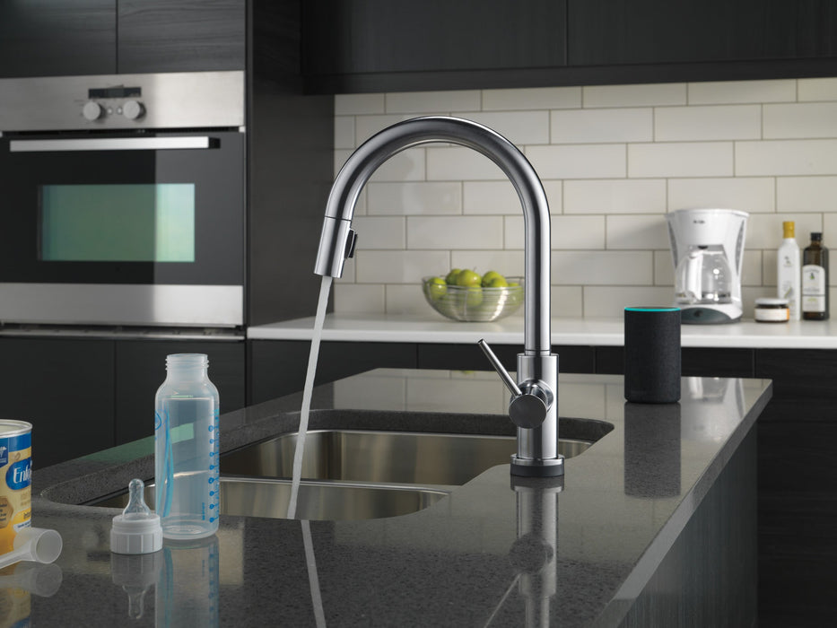 Delta Trinsic 9159TV VoiceIQ Single-Handle Pull-Down Kitchen Faucet with TouchTouch 2O Technology