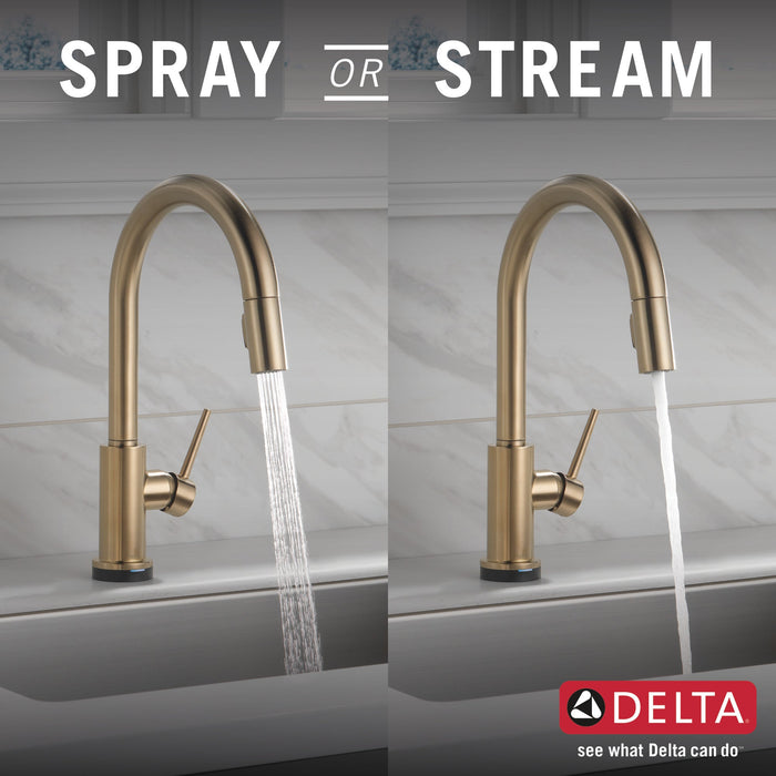 Delta Trinsic 9159TV VoiceIQ Single-Handle Pull-Down Kitchen Faucet with TouchTouch 2O Technology
