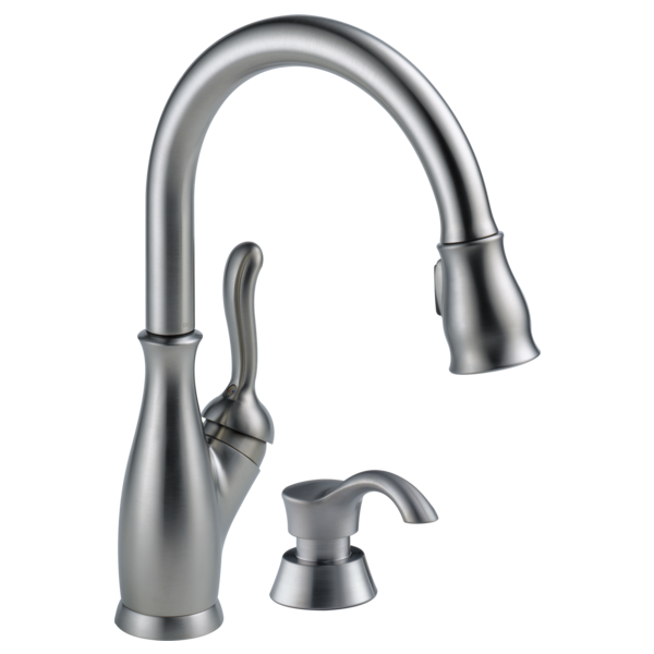 Delta Leland 9178 Single Handle Pull-Down Kitchen Faucet with ShieldSpray Technology