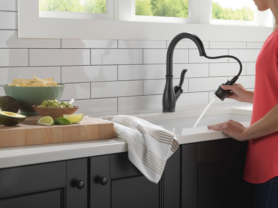 Delta Leland: VoiceIQ Single Handle Pull-Down Faucet with Touch2O Technology