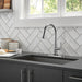 Delta Emmeline: Single Handle Pull Down Kitchen Faucet with Touch2O Technology, lumicoat arctic stainless - view 3