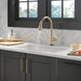 Delta Emmeline: Single Handle Pull Down Kitchen Faucet with Touch2O Technology, lumicoat champagne bronze - view 5