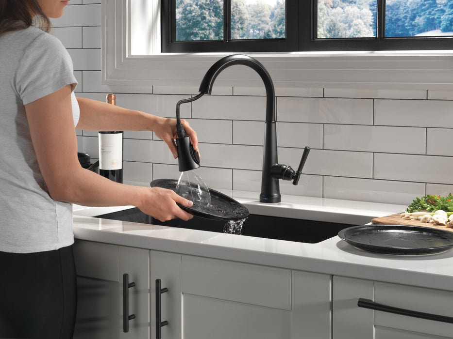 Delta Emmeline: Single Handle Pull Down Kitchen Faucet with Touch2O Technology