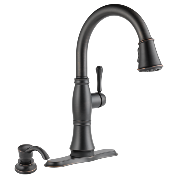 Delta Cassidy™: Single Handle Pull-Down Kitchen Faucet with Touch<sub>2</sub>O and ShieldSpray Technologies