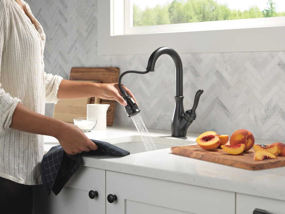 Delta Leland 9678 Single Handle Pull-Down Bar / Prep Faucet