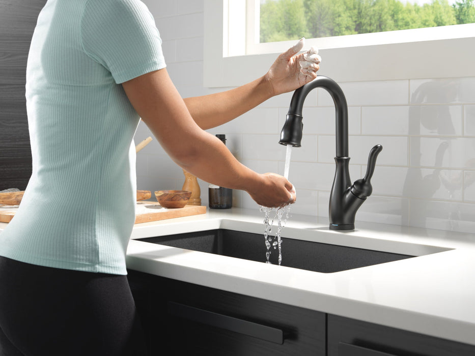 Delta Leland 9678T Single Handle Pull-Down Bar / Prep Faucet with TouchTouch 2O Technology
