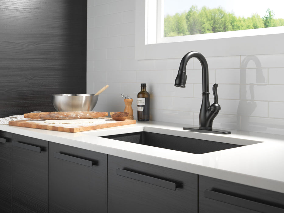 Delta Leland 9678T Single Handle Pull-Down Bar / Prep Faucet with TouchTouch 2O Technology