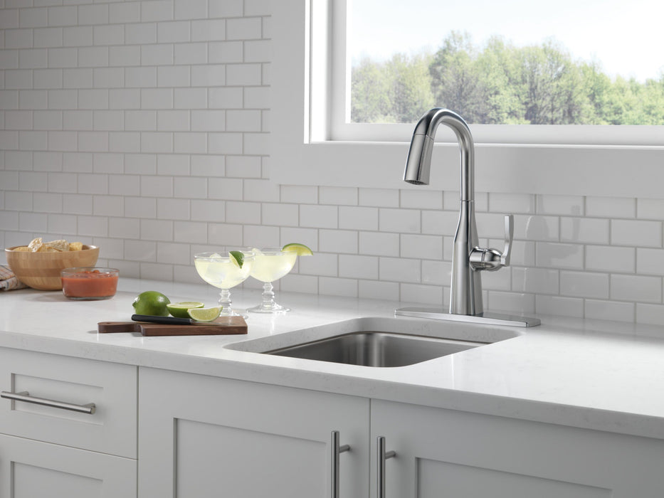 Delta Stryke 9976 Single Handle Pull-Down Bar/Prep Faucet