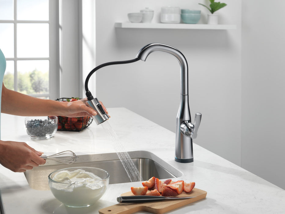 Delta Stryke 9976T Single Handle Pull-Down Bar/Prep Faucet with TouchTouch 2O Technology