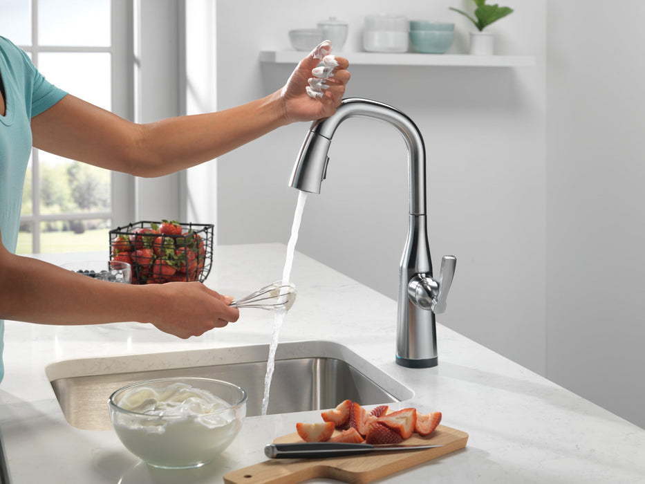 Delta Stryke 9976T Single Handle Pull-Down Bar/Prep Faucet with TouchTouch 2O Technology