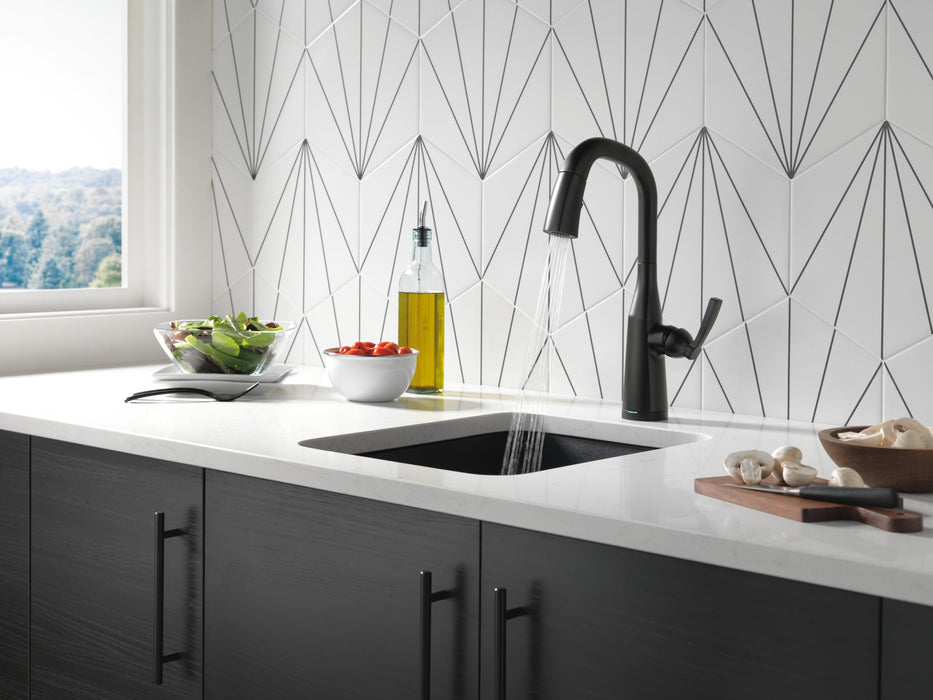 Delta Stryke 9976T Single Handle Pull-Down Bar/Prep Faucet with TouchTouch 2O Technology