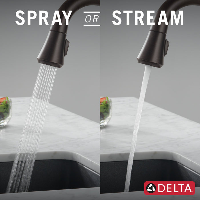 Delta Coranto 9979T Single Handle Pull-Down Bar/Prep Faucet with TouchTouch 2O Technology