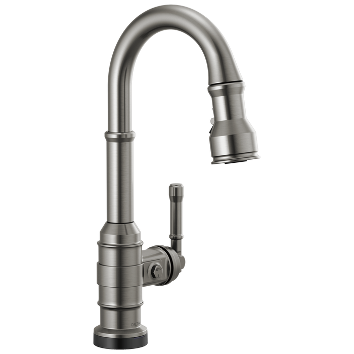 Delta Broderick 9990T Single Handle Pull-Down Bar/Prep Faucet with TouchTouch 2O Technology
