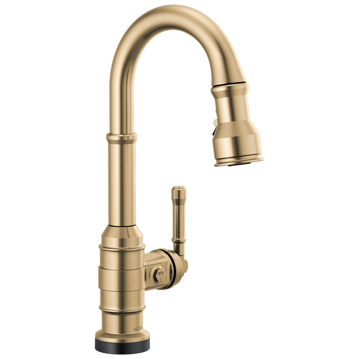 Delta Broderick 9990T Single Handle Pull-Down Bar/Prep Faucet with TouchTouch 2O Technology