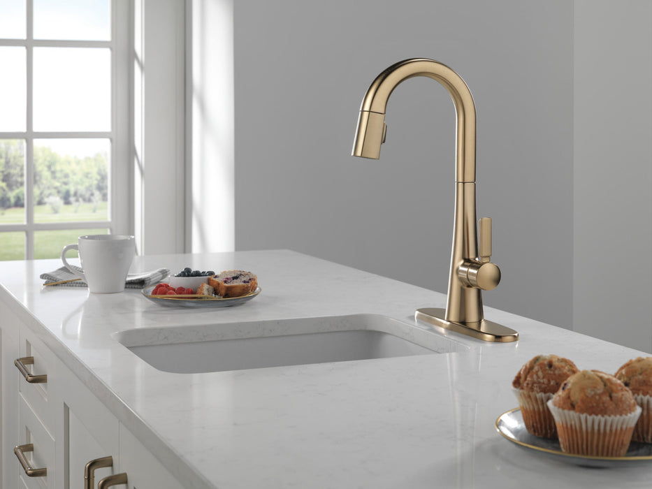 Delta Monrovia 9991 Single Handle Pull-Down Bar/Prep Faucet