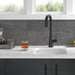 Delta Monrovia 9991 Single Handle Pull-Down Bar/Prep Faucet, matte black - view 3