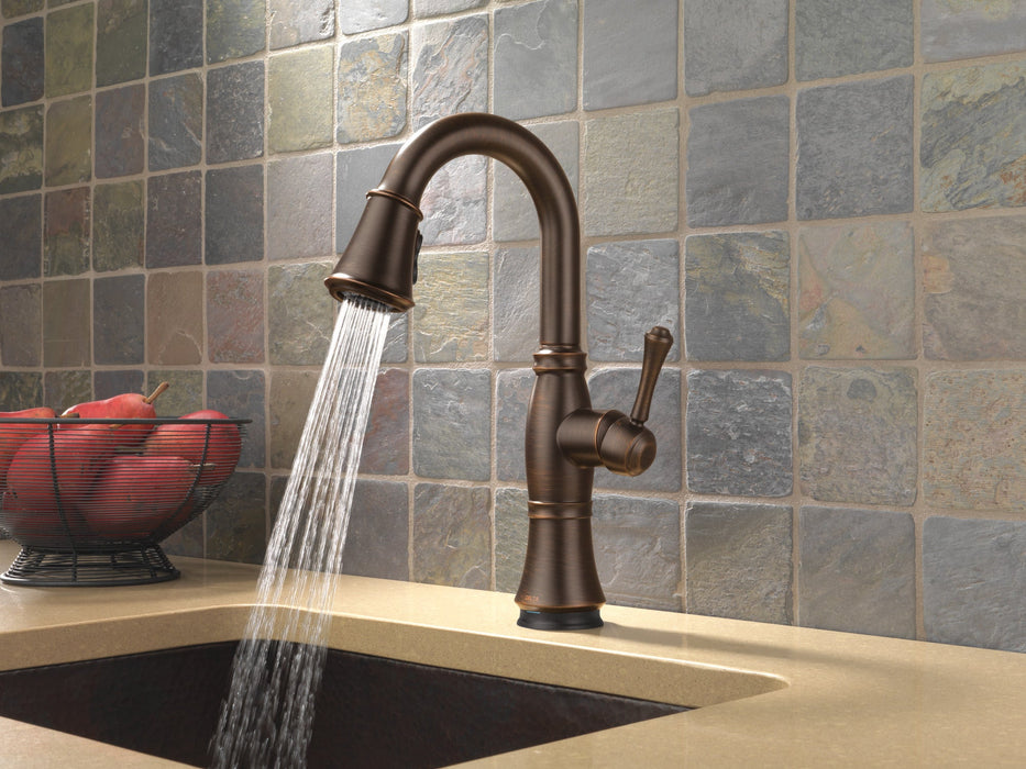 Delta Cassidy: Single Handle Pulldown Bar/Prep with Touch<sub>2</sub>O Technology