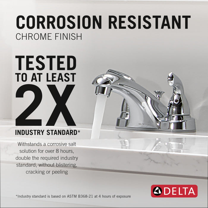 Delta Foundations B2510LF Two Handle Centerset Bathroom Faucet