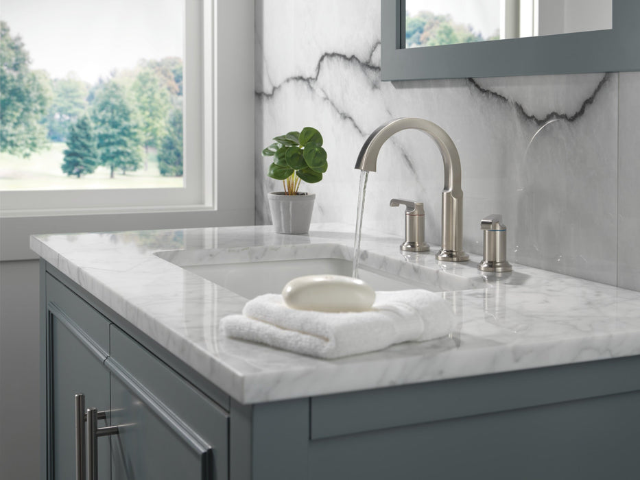 Delta Tetra 35588 Two Handle Widespread Bathroom Faucet