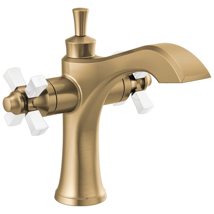 Delta Dorval 857 Two Handle Single Hole Monoblock Bathroom Faucet