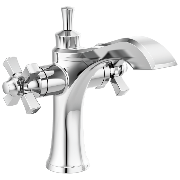 Delta Dorval 857 Two Handle Single Hole Monoblock Bathroom Faucet