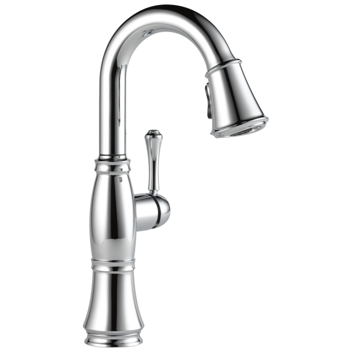 Delta Cassidy 9997 Single Handle Pull-Down Bar/Prep Faucet