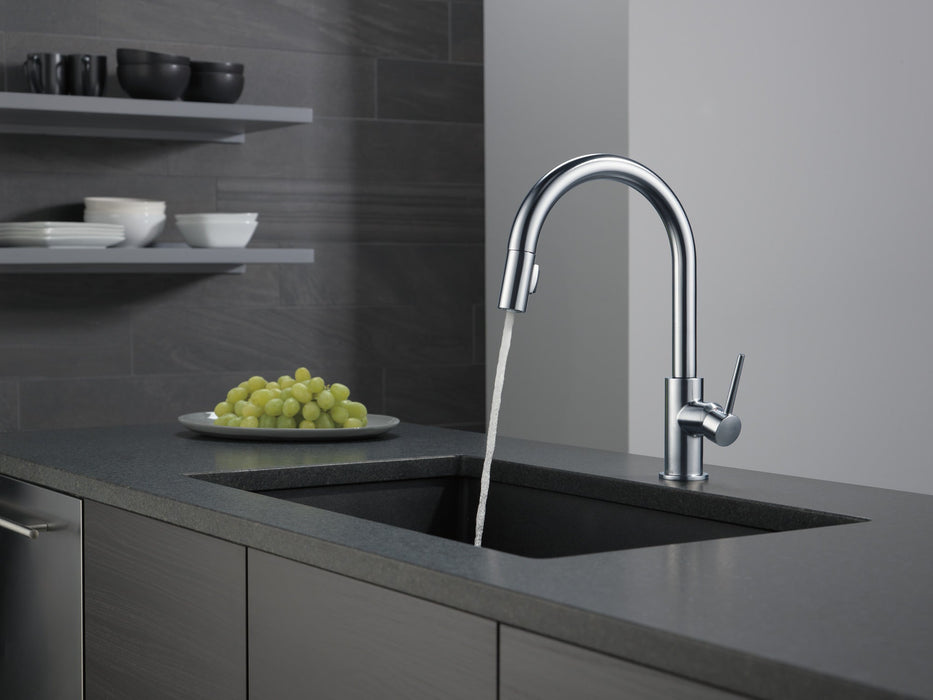 Delta Trinsic 9159 Single Handle Pull-Down Kitchen Limited Swivel